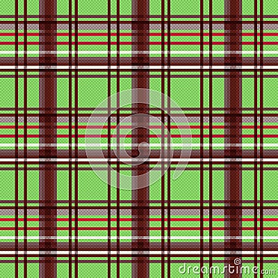 Rectangular seamless pattern in green and brown Vector Illustration