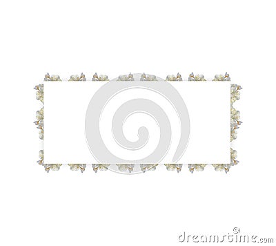 Rectangular shape with abstract frame Stock Photo
