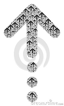 Send Up Recursion Collage of Itself Items Vector Illustration