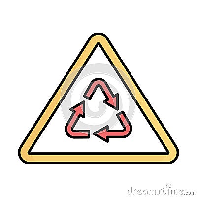 Recyclable fill inside vector icon which can easily modify or edit Vector Illustration