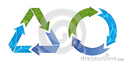 recycle arrow symbol Stock Photo