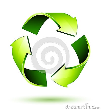Recycle Arrows. Recycle symbol Vector Illustration