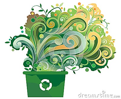 REcycle bin Vector Illustration