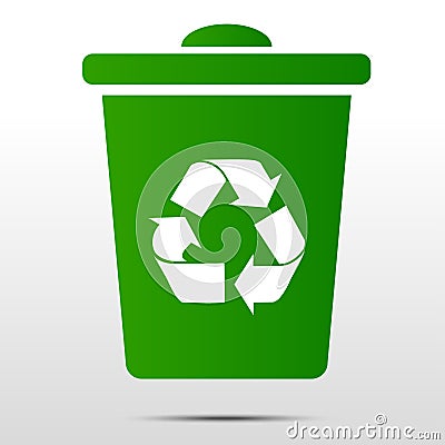 Recycle bin Vector Illustration