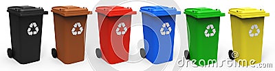 Recycle bins Stock Photo