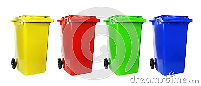 Recycle bins Stock Photo