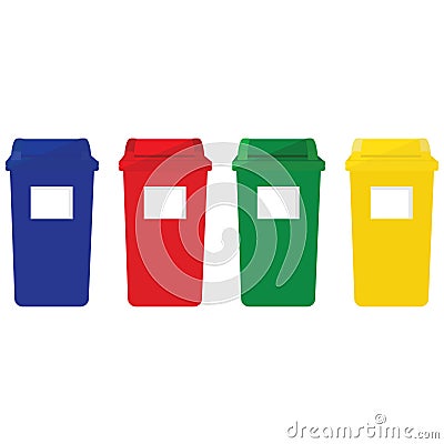 Recycle bins Stock Photo