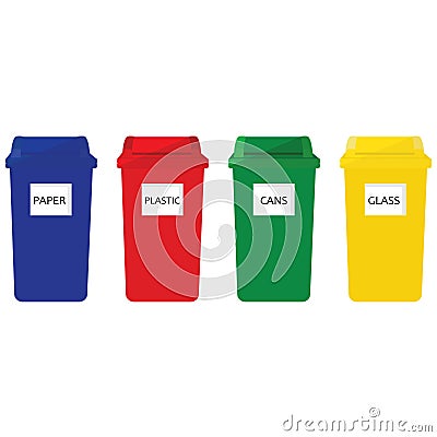 Recycle bins Stock Photo