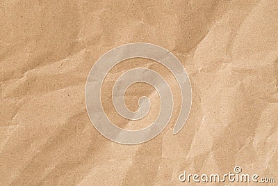 Recycle brown paper crumpled texture,Old paper surface for background Stock Photo