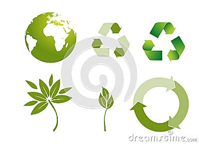 Recycle button Vector Illustration