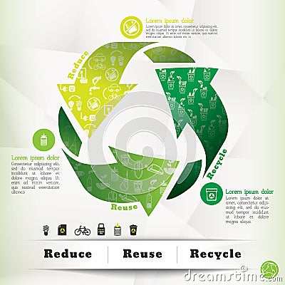 Recycle Concept Graphic Element Vector Illustration