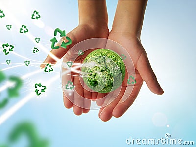 Recycle earth Stock Photo