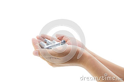 recycle - energy - power - environment and ecology concept. Stock Photo