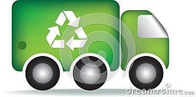 Recycle Garbage Truck Stock Images Image 12717524