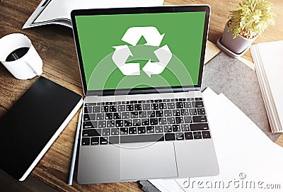 Recycle Green Environment Conservation Eco Concept Stock Photo