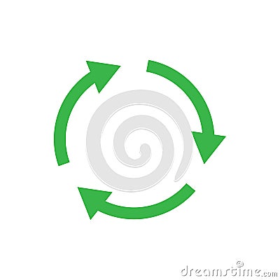 Recycle icon symbol simple design Vector Illustration