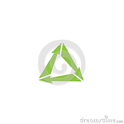 Recycle icon vector2 Stock Photo