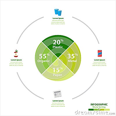 Recycle infographic Vector Illustration