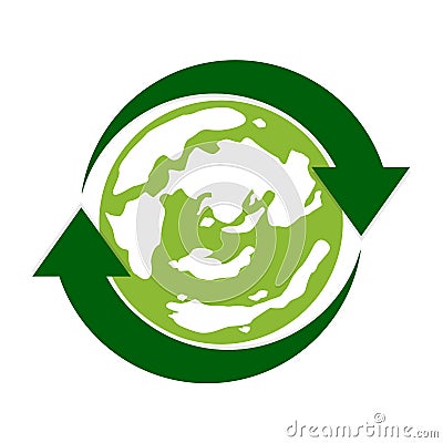 Recycle logo Vector Illustration