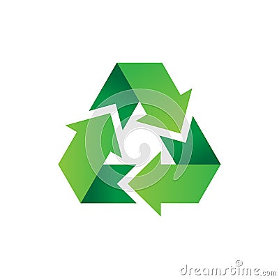 Recycle logo or icon vector design Vector Illustration