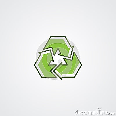 Recycle logo or icon vector design Vector Illustration
