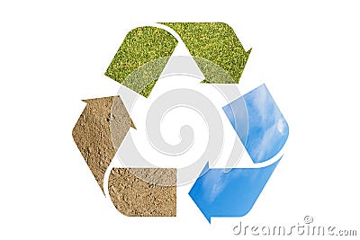 Recycle logo Stock Photo