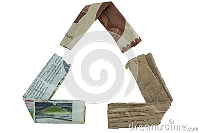 Recycle logo Stock Photo