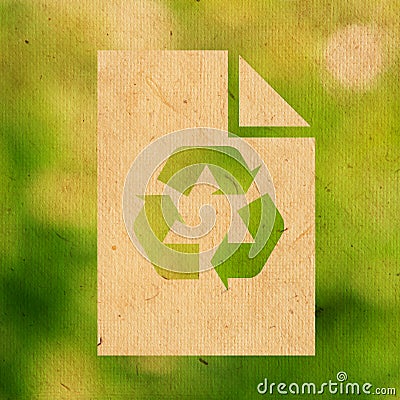 Recycle paper logo Stock Photo