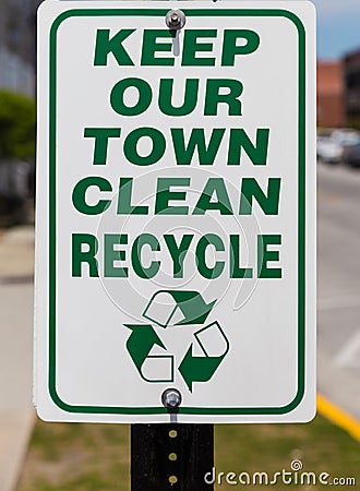 Recycle Sign Stock Photo