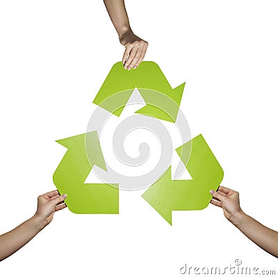 Recycle sign Stock Photo