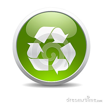 Recycle symbol icon Vector Illustration