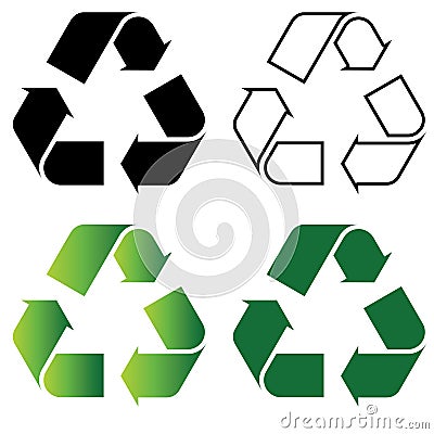 Recycle Symbols Stock Photo