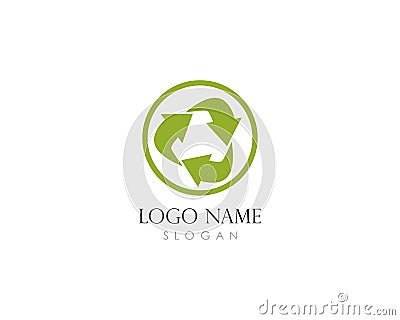 Recycle vector logo Vector Illustration
