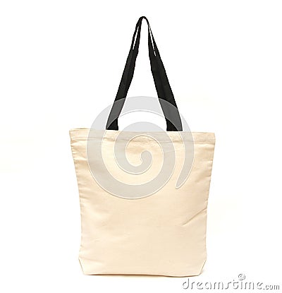 Recycled cotton tote bag Stock Photo