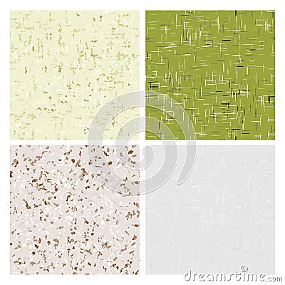 Recycled Paper Textures Vector Illustration