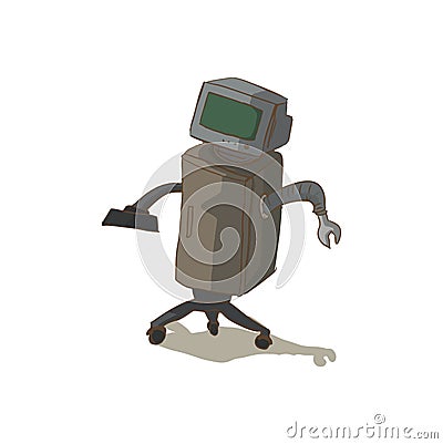 Recycled Robot Stock Photo