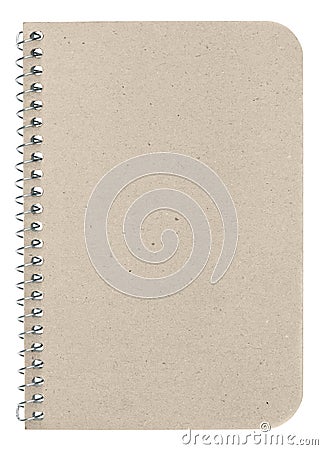 Recycled Spiral Notebook Pad Stock Photo