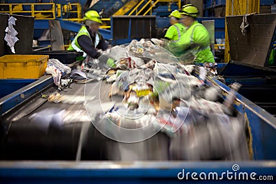 Recycling belt Stock Photo