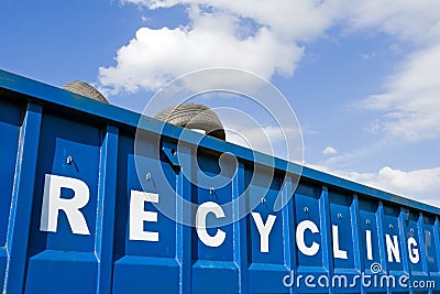 Recycling container Stock Photo