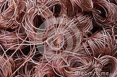 Recycling copper Stock Photo