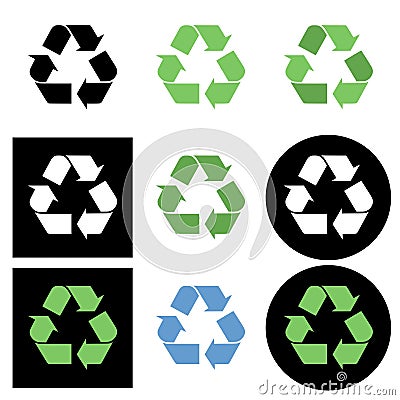 Recycling icon Vector Illustration