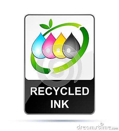 Recycling inkjet Vector Illustration