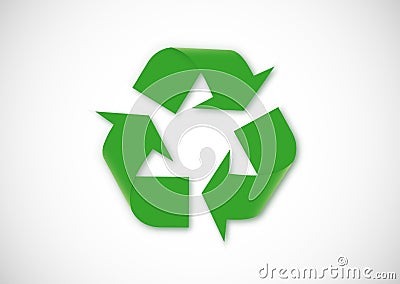 Recycling logo Stock Photo