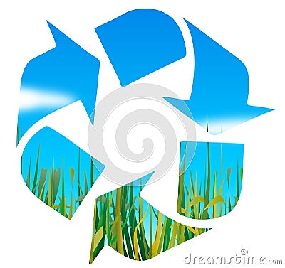 Recycling logo Stock Photo