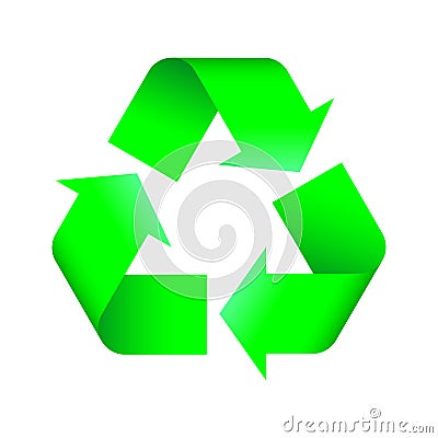 Recycling logo Cartoon Illustration