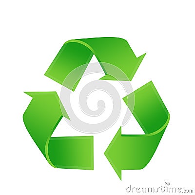 Recycling logo Cartoon Illustration