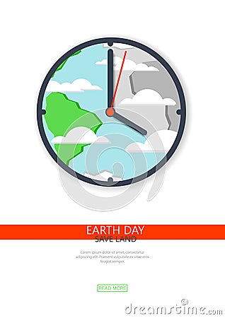 Recycling, non-waste production, environmentally friendly, care of the planet, flat design. Earth day. Vector Illustration