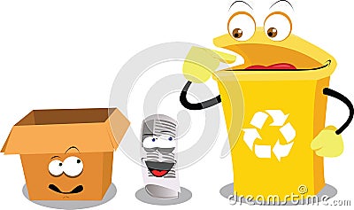 Recycling Paper Vector Illustration