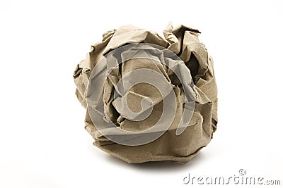 Recycling paper ball Stock Photo