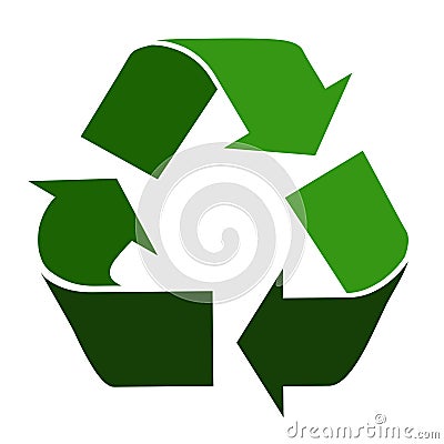 Recycling symbol Stock Photo